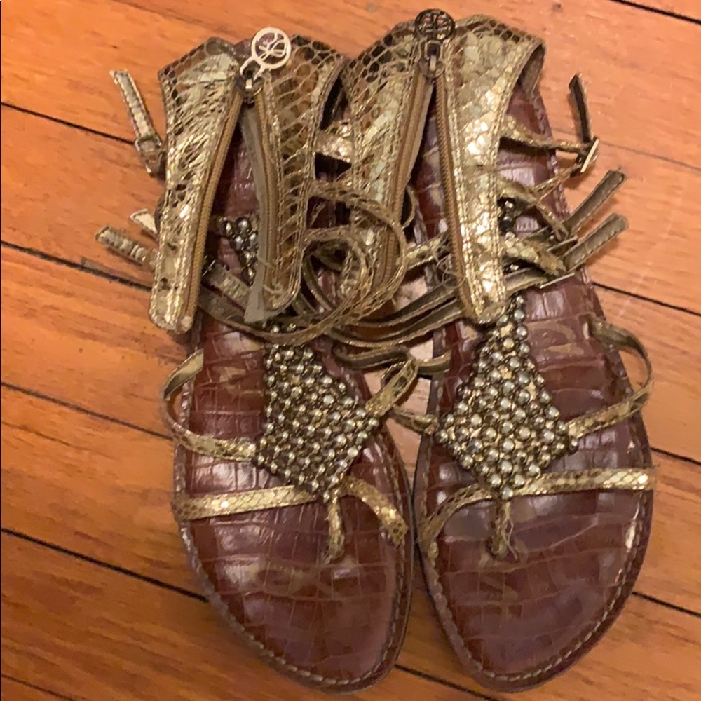 Sam Edelman Gold Sandals